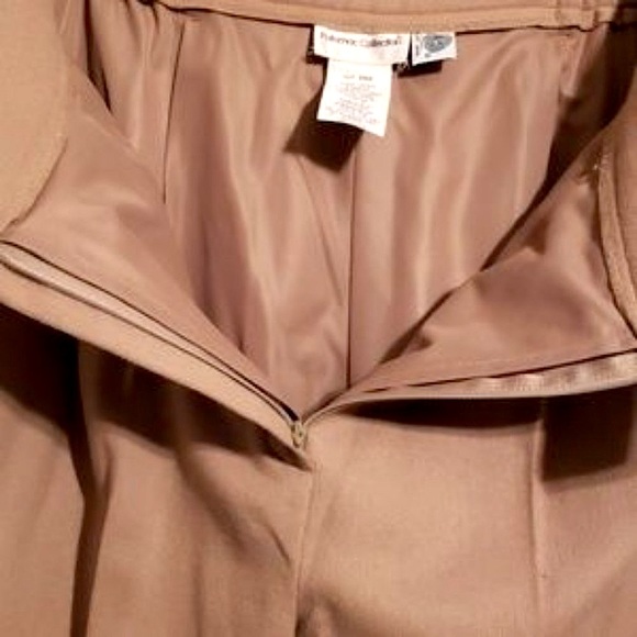 POTOMAC COLLECTION TAN 100% WOOL PLEATED PANTS SZ 12 - Picture 8 of 8